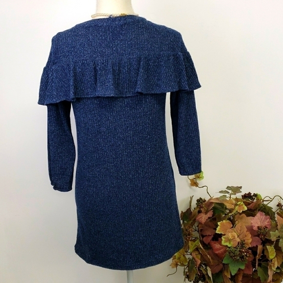 Collective Concepts MP Blue Tunic Sweater VGUC - Picture 2 of 12